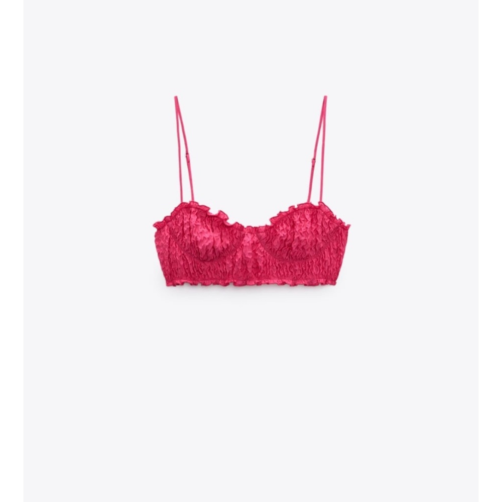 ZARA TEXTURED CORSET TOP